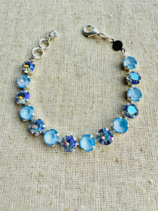 Powder Blue Crystal Tennis Bracelet