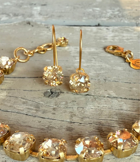 Maggie Crystal Dangle Earrings