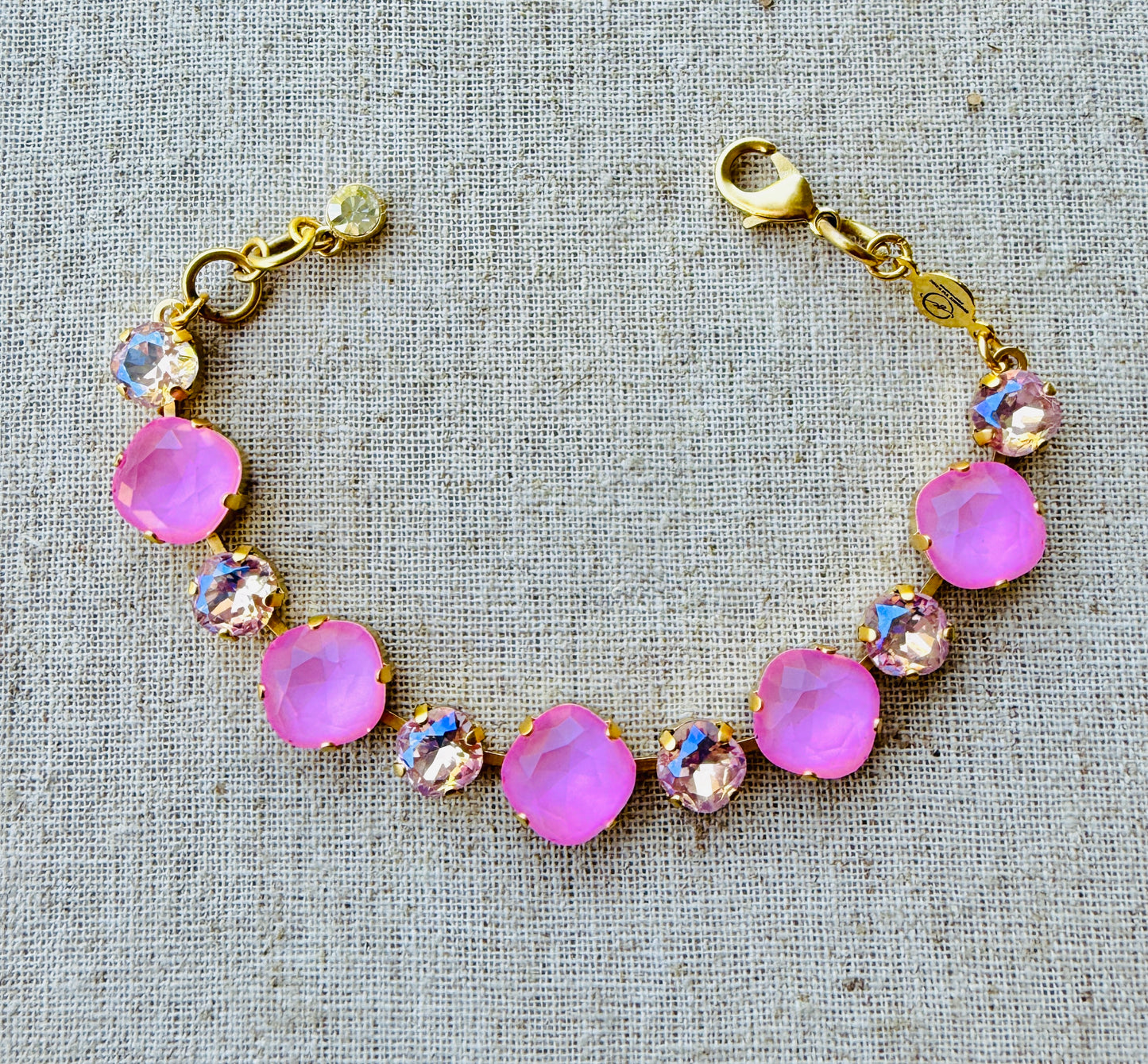 Petunia Crystal Tennis Bracelet