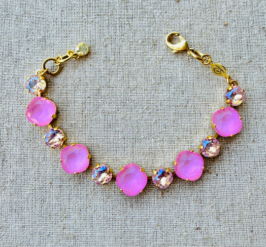 Petunia Crystal Tennis Bracelet