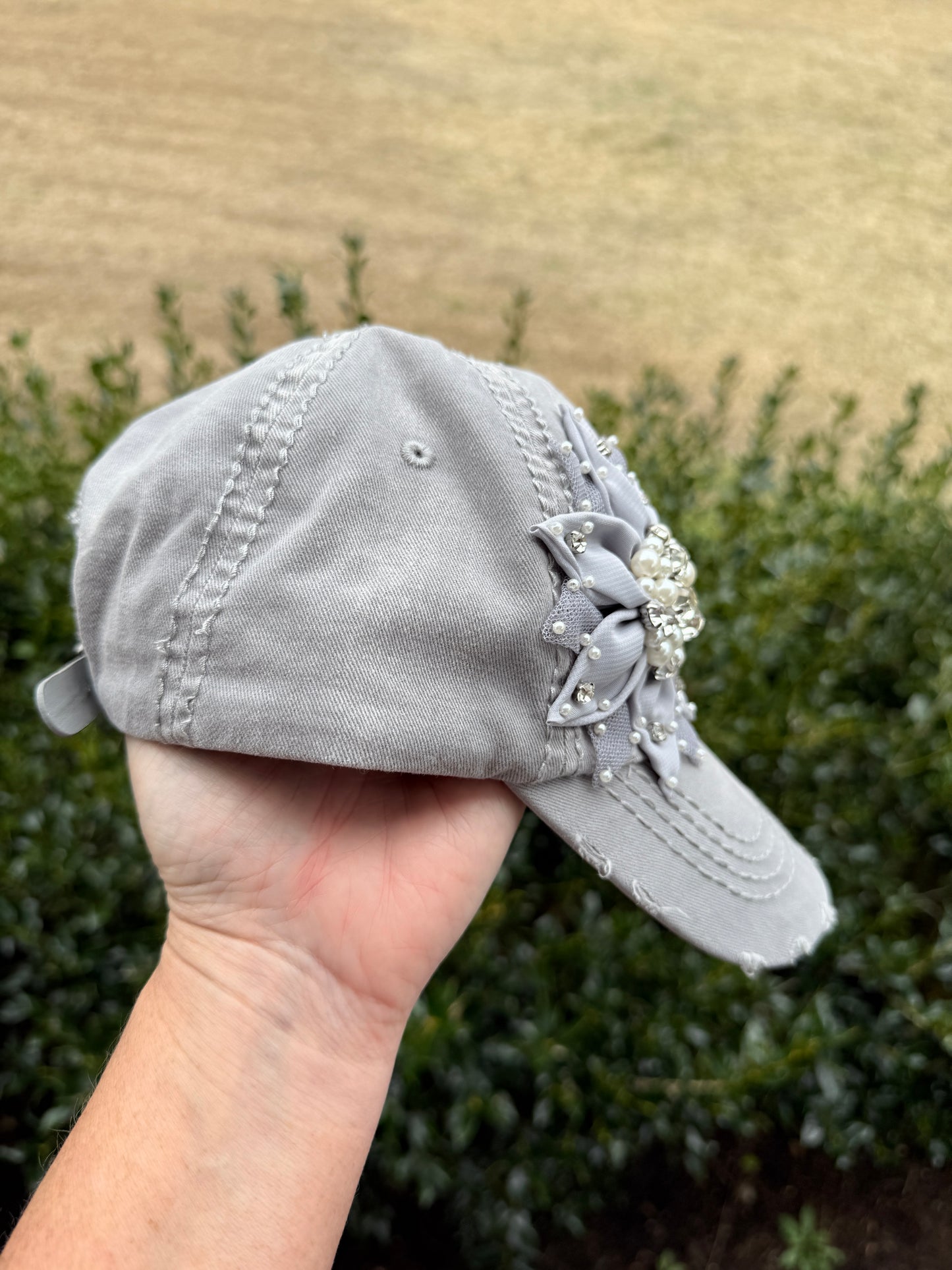 Katherine Crystal Bling Baseball Fashion Cap - Shabby To Chic Jewelry