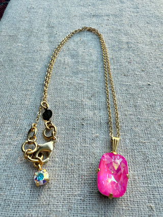 Valerie Crystal Pendant Necklace - Shabby To Chic Jewelry