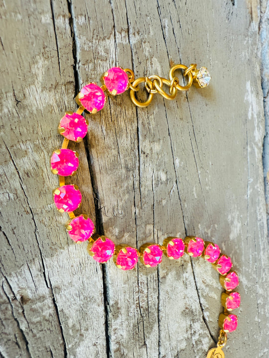 Evie Crystal Tennis Bracelet - Shabby To Chic Jewelry