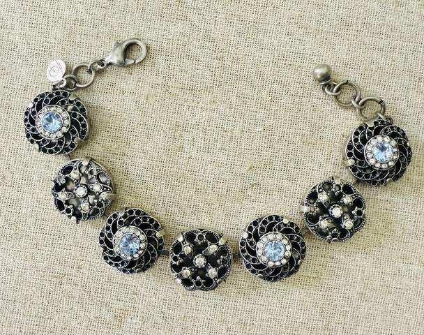 Emmaline Filigree Crystal Bracelet - Shabby To Chic Jewelry