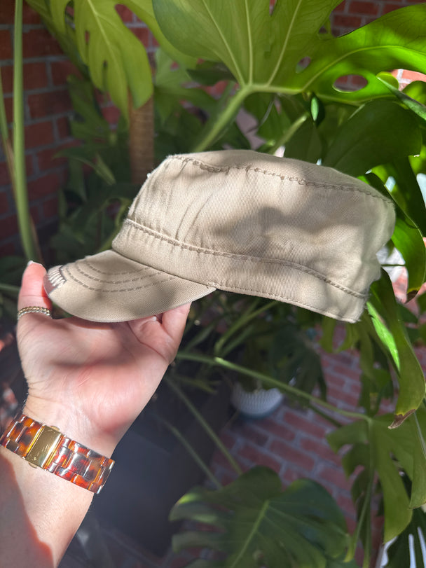 Grace Flower Pearl Crystal Embellished Baseball Hat
