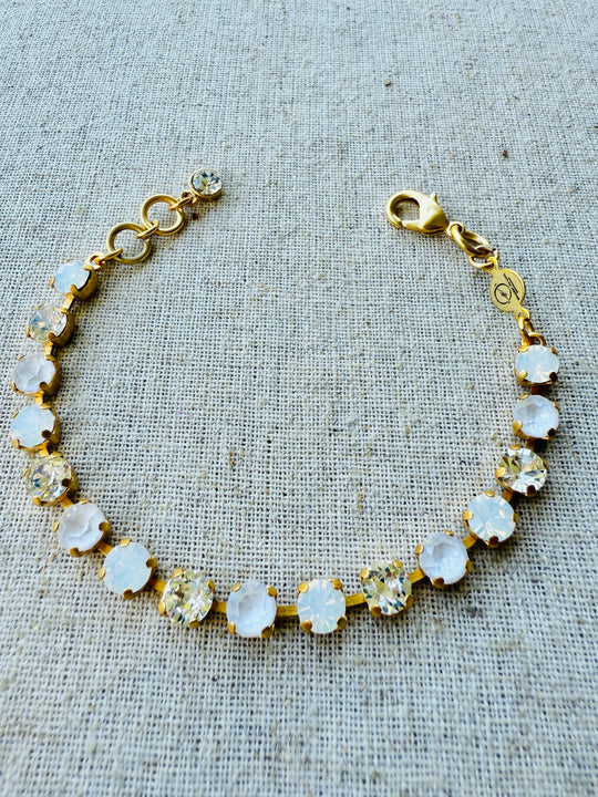 June Crystal Tennis Bracelet