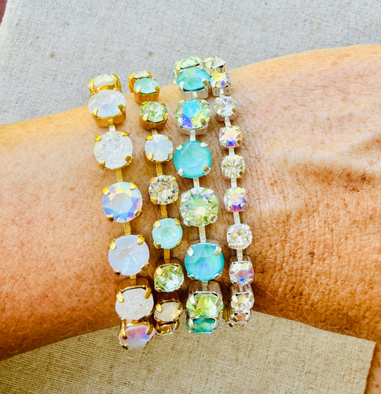 Jamie Mint Crystal Tennis Bracelet