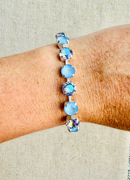 Powder Blue Crystal Tennis Bracelet