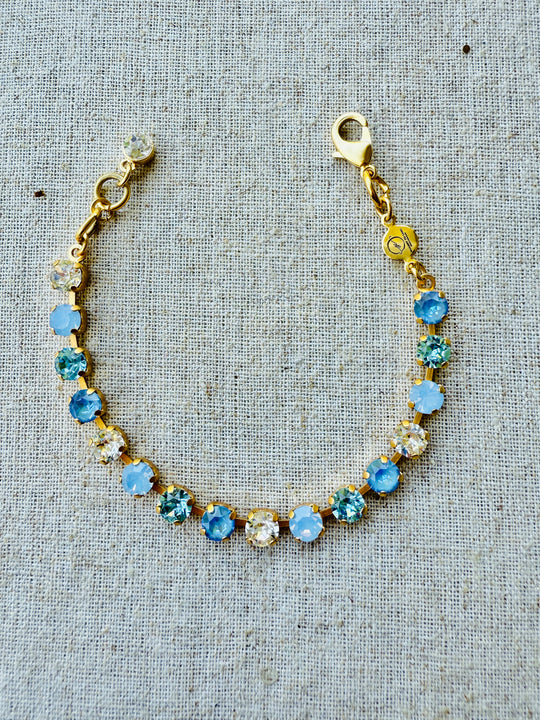 Cornflower Crystal Tennis Bracelet