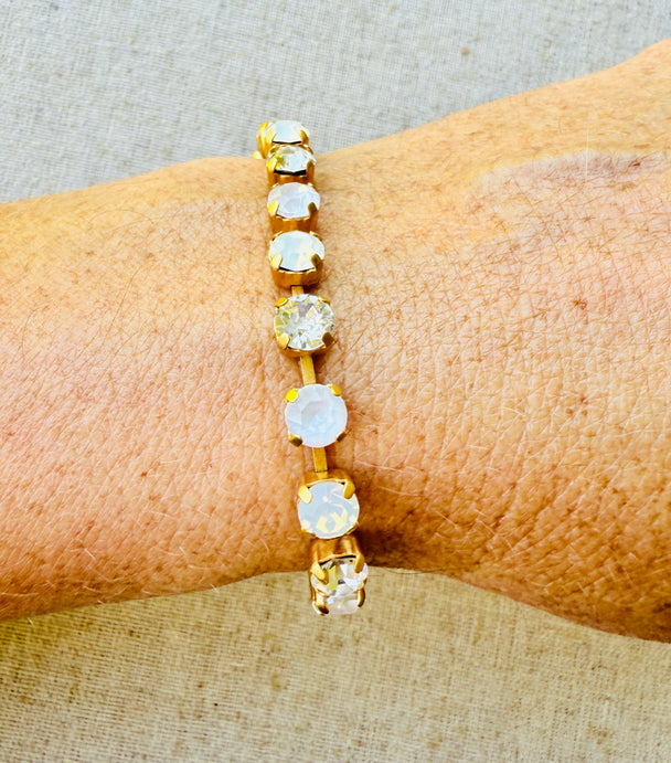 June Crystal Tennis Bracelet