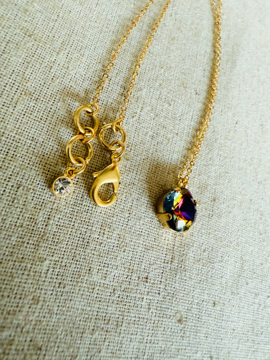 Chameleon • Crystal Pendant Necklace