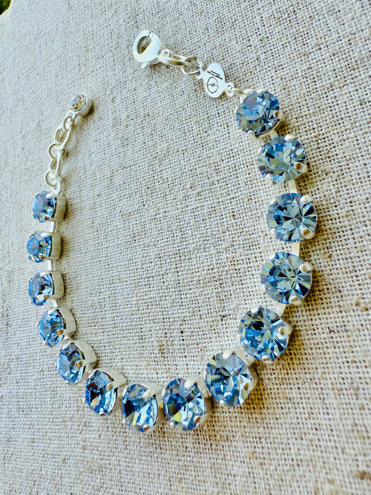 Libby Sapphire Crystal Tennis Bracelet