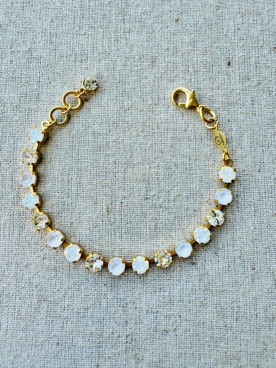 June Crystal Tennis Bracelet