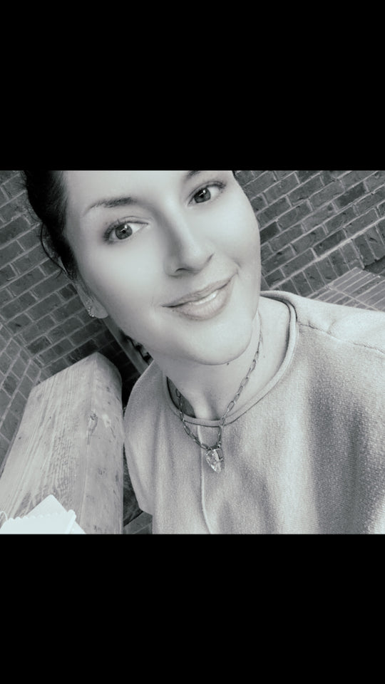 Aubrey Silver Geometric Triangle Crystal Pendant Necklace - Shabby To Chic Jewelry