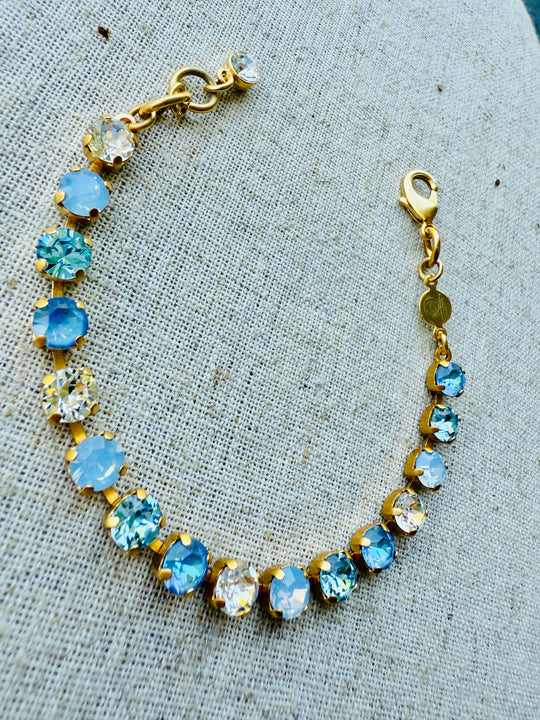Cornflower Crystal Tennis Bracelet