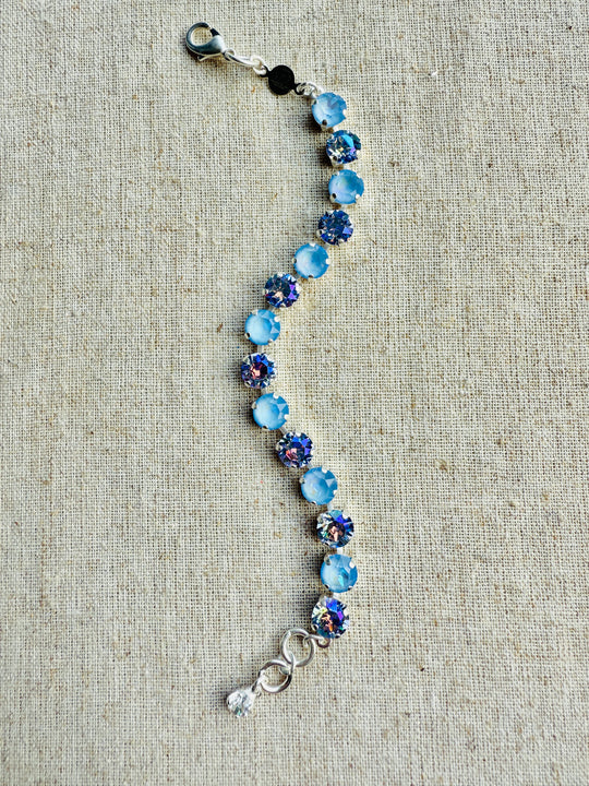Powder Blue Crystal Tennis Bracelet