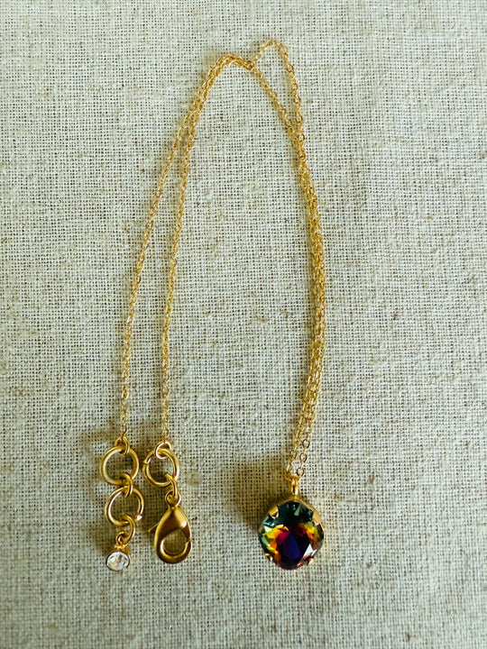 Chameleon • Crystal Pendant Necklace