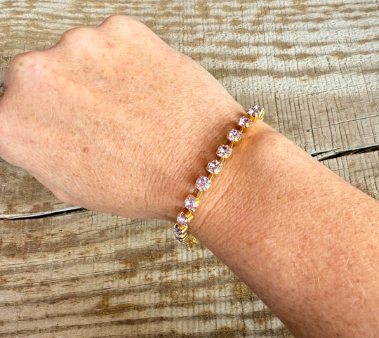 Summer Crystal Tennis Bracelet