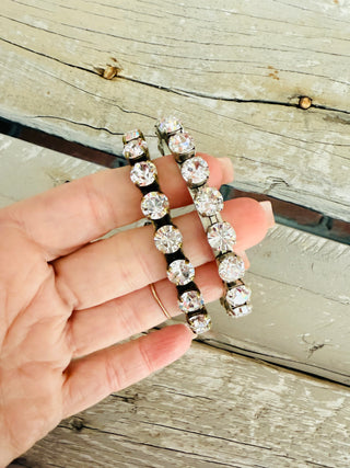 Hailey Cuff Crystal Bracelet - Shabby To Chic Jewelry