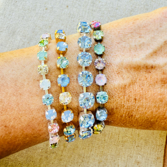 Cornflower Crystal Tennis Bracelet