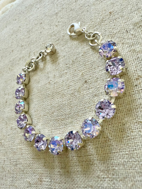 Nina Lilac Crystal Tennis Bracelet - Shabby To Chic Jewelry