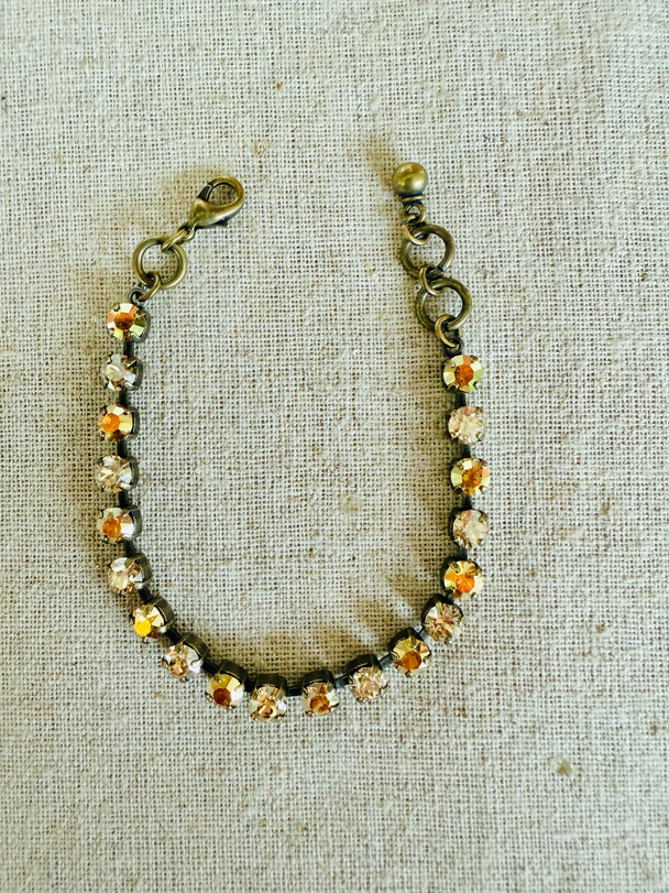 Harvest Gold • Crystal Tennis Bracelet