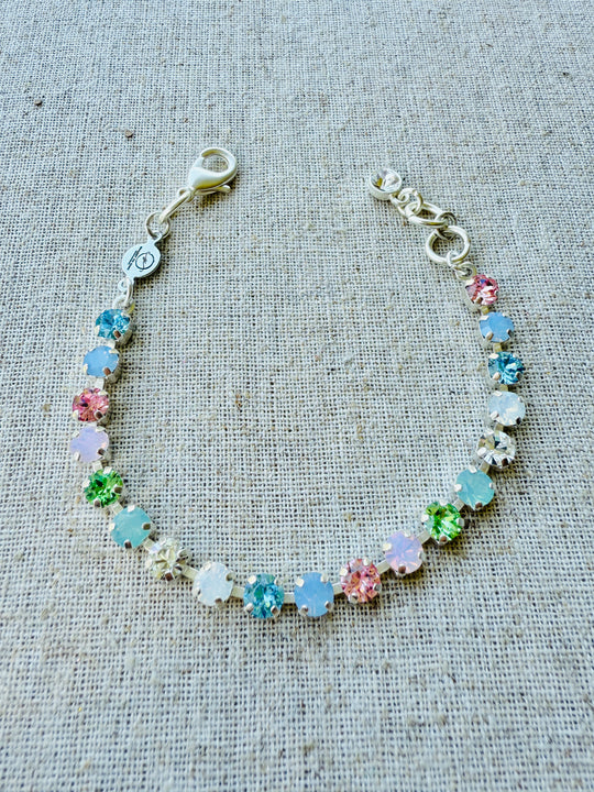Jelly Bean Petite Crystal Tennis Bracelet