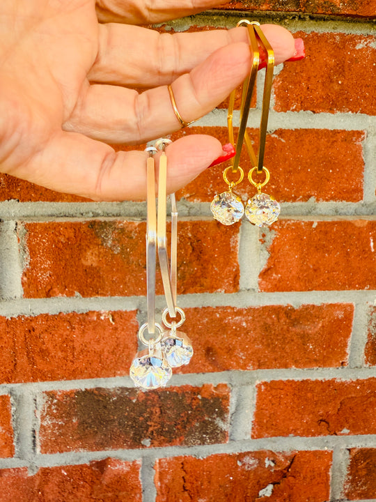 Brooke Geometric Rhombus Earrings - Shabby To Chic Jewelry