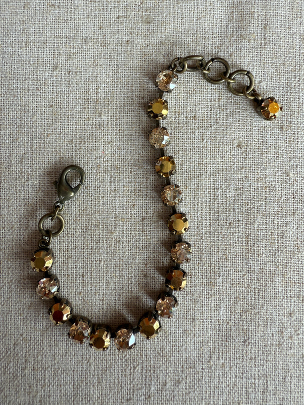 Marissa Bronze Crystal Tennis Bracelet