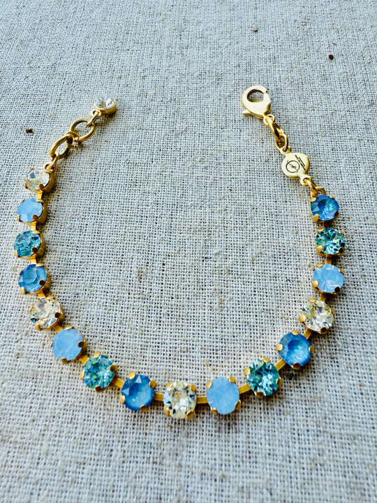 Cornflower Crystal Tennis Bracelet