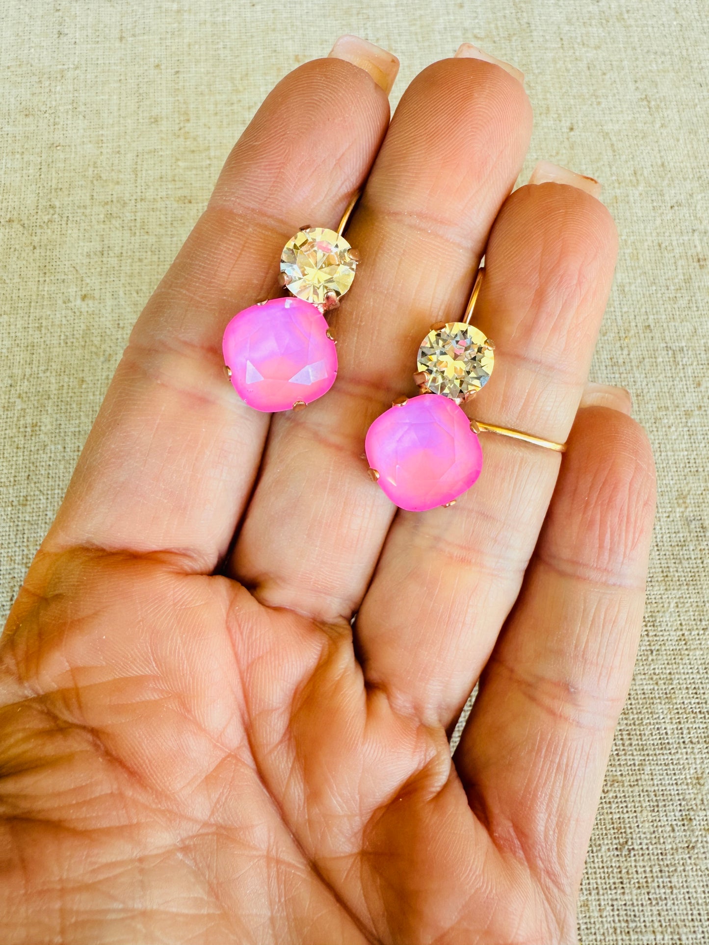 Veronica Dangle Crystal Earrings