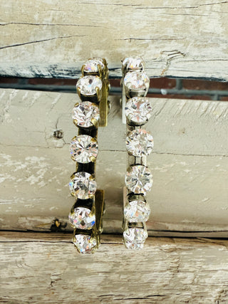 Hailey Cuff Crystal Bracelet - Shabby To Chic Jewelry