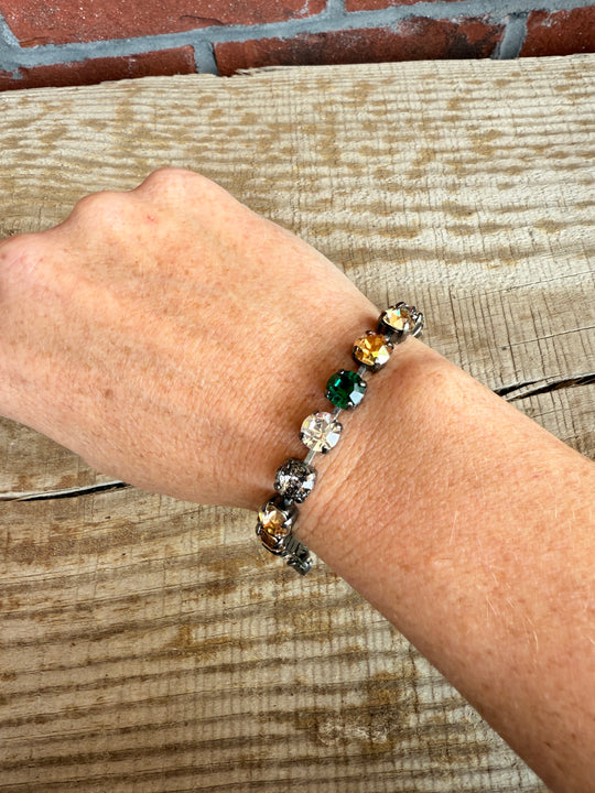 Myrtle Beach Seahawks Crystal Tennis Bracelet