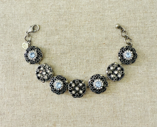 Emmaline Filigree Crystal Bracelet - Shabby To Chic Jewelry