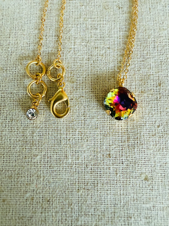 Chameleon • Crystal Pendant Necklace