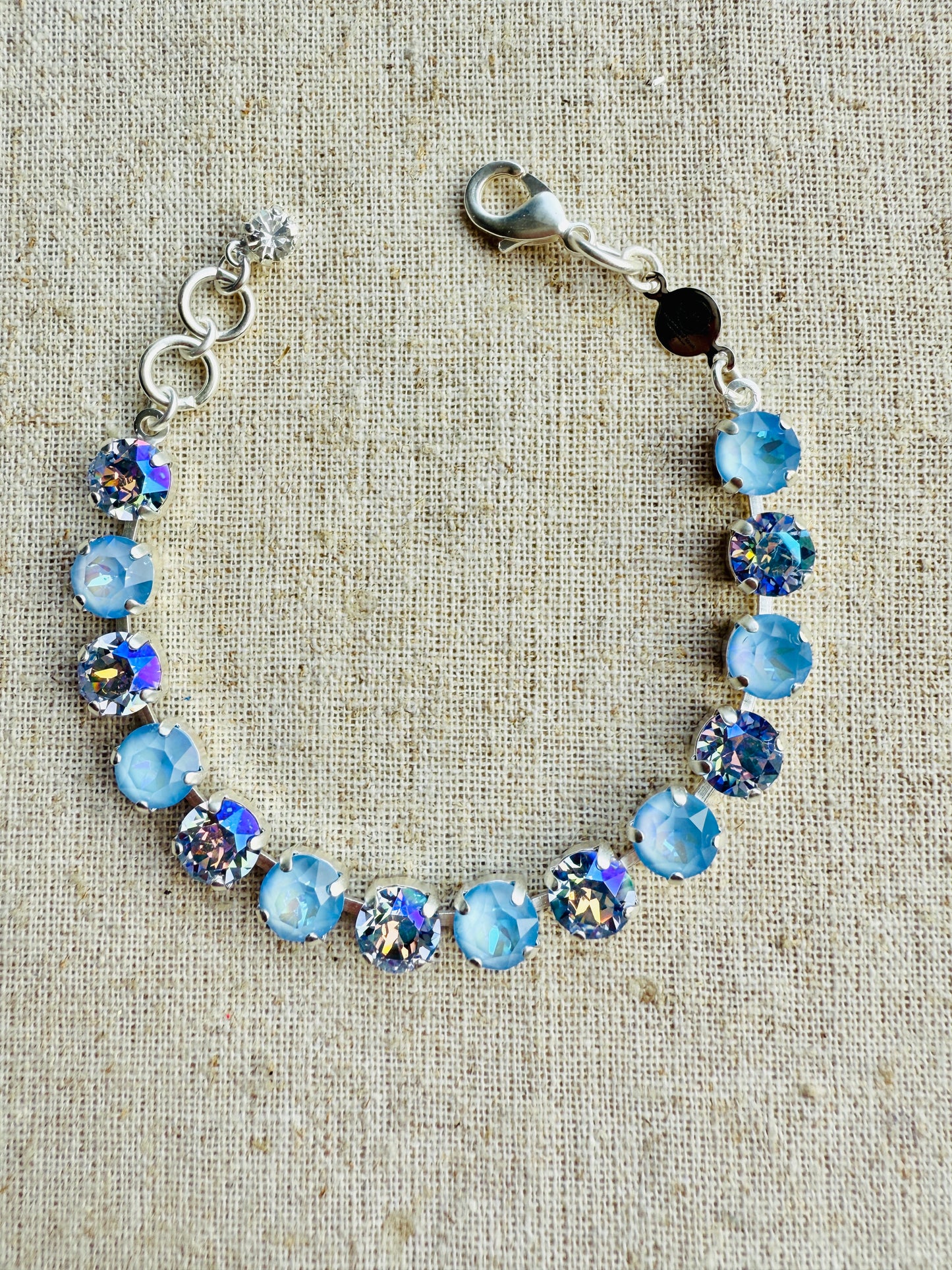 Powder Blue Crystal Tennis Bracelet