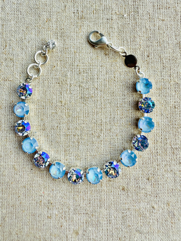 Powder Blue Crystal Tennis Bracelet