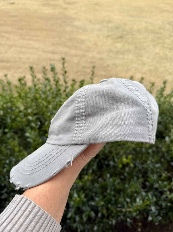 Katherine Crystal Bling Baseball Fashion Cap - Shabby To Chic Jewelry