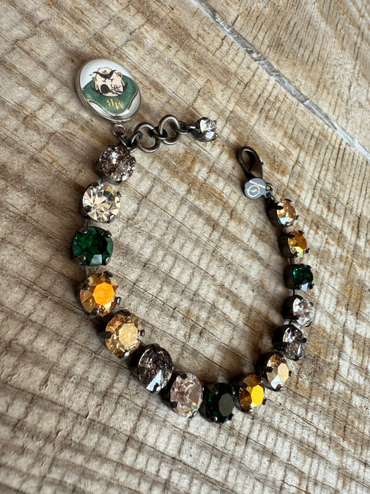 Myrtle Beach Seahawks Crystal Tennis Bracelet