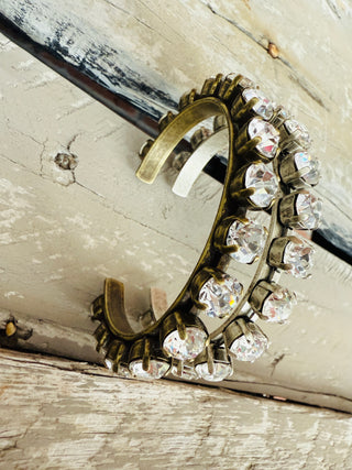 Hailey Cuff Crystal Bracelet - Shabby To Chic Jewelry