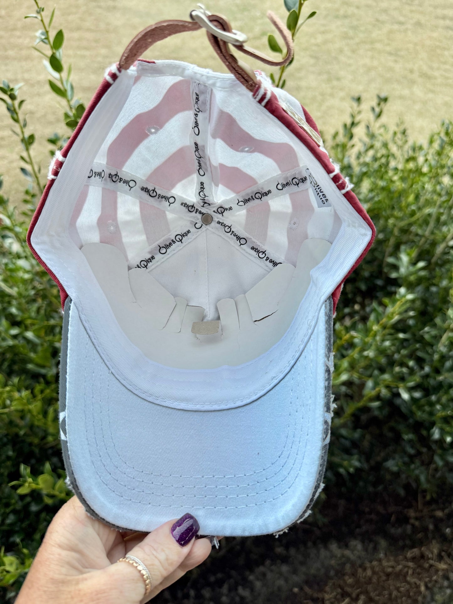 Renee Patriotic Crystal Embellished Baseball Hat - Shabby To Chic Jewelry