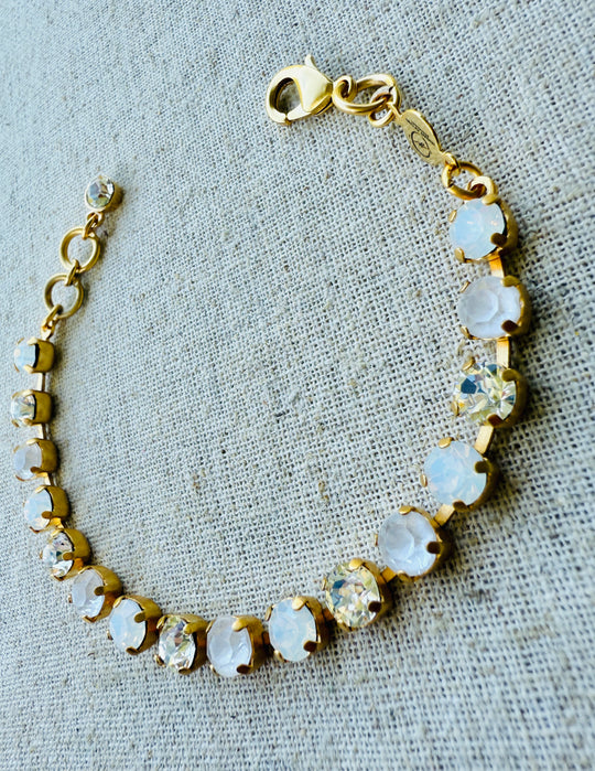 June Crystal Tennis Bracelet