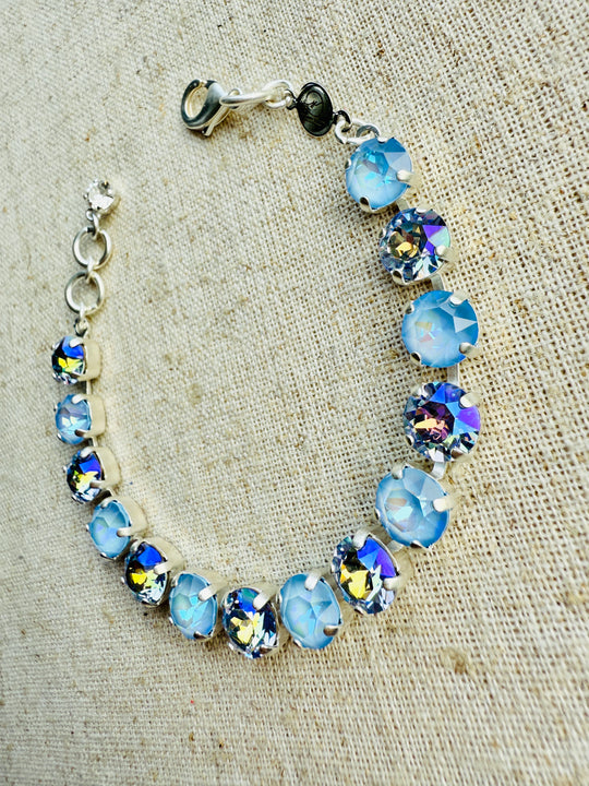 Powder Blue Crystal Tennis Bracelet