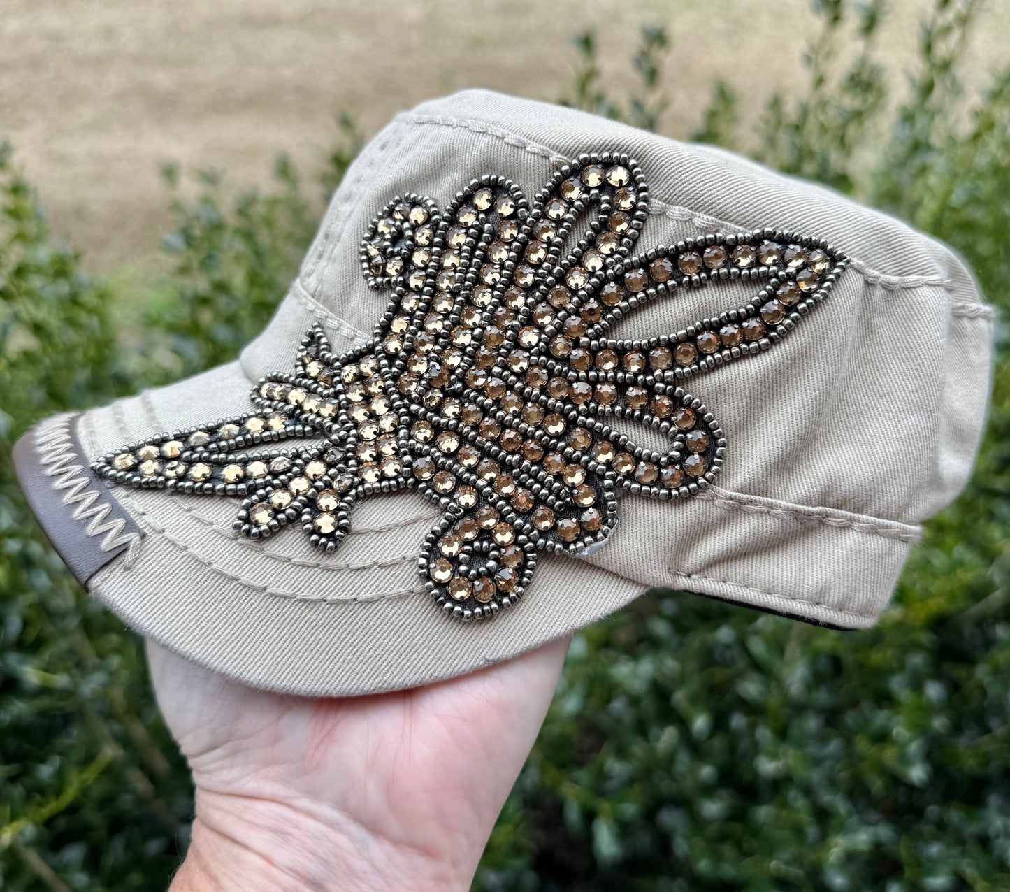 Allison Crystal Bling Baseball Fashion Cap - Shabby To Chic Jewelry