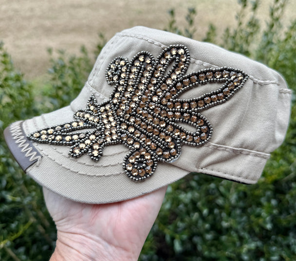 Allison Crystal Bling Baseball Fashion Cap - Shabby To Chic Jewelry
