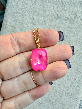 Valerie Crystal Pendant Necklace - Shabby To Chic Jewelry