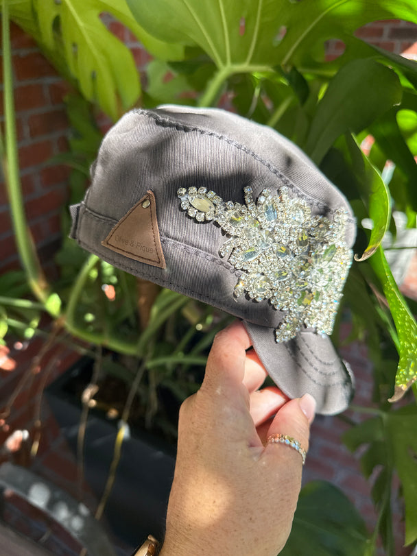 Eve Women's Crystal Embellished Cadet Hat