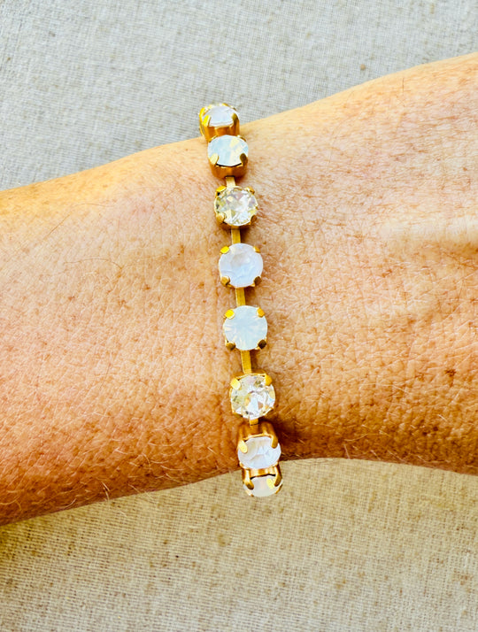 June Crystal Tennis Bracelet