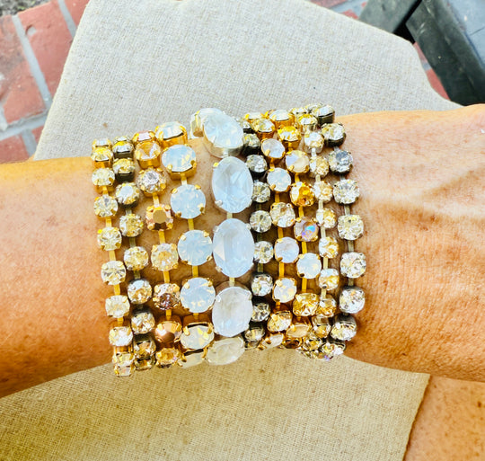 June Crystal Tennis Bracelet