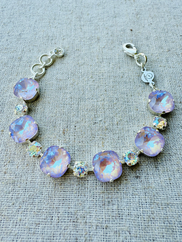 Gina Lilac Crystal Tennis Bracelet